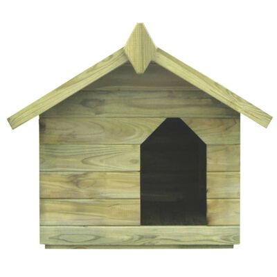 vidaXL Sodo šuns būda su atidaromu stogu, impregnuota pušies med.