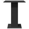 vidaXL Bistro staliukas, juodos spalvos, 60x60x75cm, apdirbta mediena