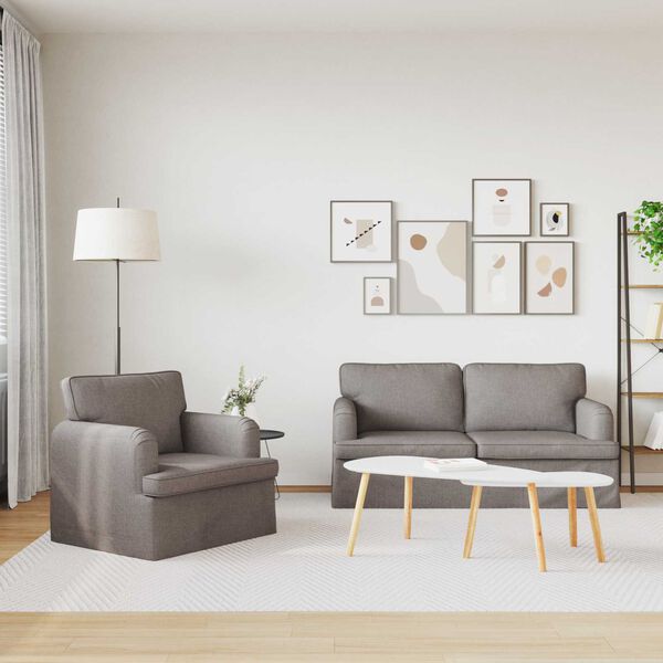 vidaXL Sofos komplektas 2 pcs Tortora 162 x 80 x 85 cm audinys