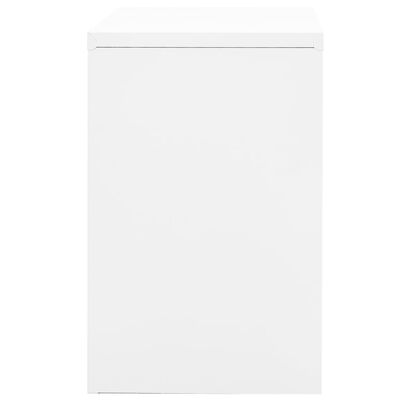 vidaXL Spintelė dokumentams, baltos spalvos, 90x46x72,5cm, plienas