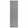 vidaXL Lauko kilimėlis, mėlynos spalvos, 80x250cm, plok&scaron;čio pynimo