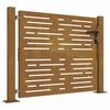 vidaXL Sodo vartai, 100x100 cm, Corten plienas, kvadratinis dizainas