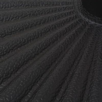 vidaXL Skėčio stovas iš dervos, apvalus, juodas, 29 kg