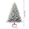 vidaXL Dirbtinis i&scaron; anksto ap&scaron;viestas Kalėdų medelis su kamuoliukų rinkiniu
