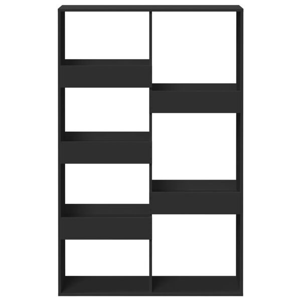 vidaXL Knygų spinta, juodos spalvos, 100x33x155,5cm, apdirbta mediena