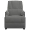 vidaXL Elektrinis masažinis krėslas, pilkas, dirbtinė versta oda
