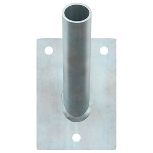 vidaXL Vėliavos stiebo laikiklis Sidabro 10.5 x 7.5 cm Plienas