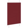 vidaXL Plisuota žaliuze Bordo raudona 100x150 cm Audinio plotis 99,4cm