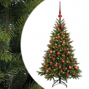 vidaXL Dirbtinė kalėdinė eglutė su rutuliuku 120 cm 150 LED