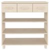 vidaXL Konsolinis staliukas HAMAR, medaus rudas, 90x35x90cm, pušis