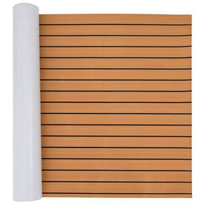 vidaXL Valties kilimėlis Ruda ir juoda 240 x 90 cm EVA