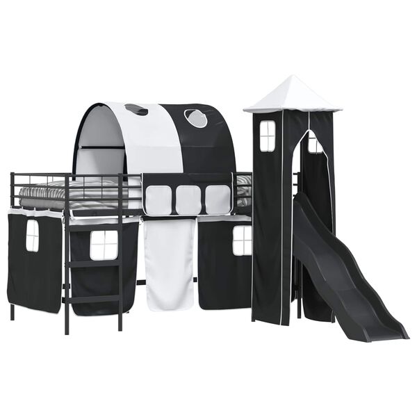 vidaXL Juoda 107 x 200 cm