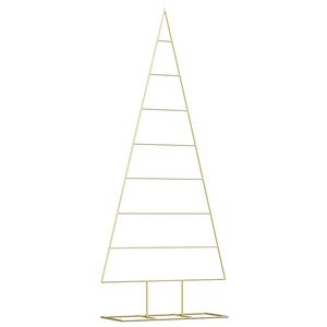 vidaXL Metalinis Kalėdų medis Auksinė 181 cm