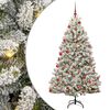 vidaXL Dirbtinė Kalėdų eglutė 180 cm 300 LED &Scaron;ilta balta