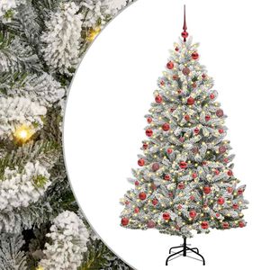 vidaXL Dirbtinė Kalėdų eglutė 180 cm 300 LED &Scaron;ilta balta
