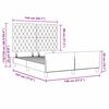 vidaXL Kiemas lova su galvūgalio Rožinė 140 x 190 cm Aksomas