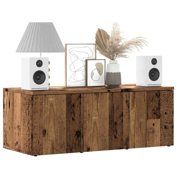 vidaXL televizoriaus spintelė Old Wood 80x34x30 cm Engineered Wood