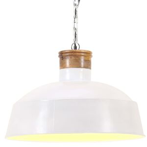 vidaXL Kabantis &scaron;viestuvas, baltas, 58cm, E27, pramoninio stiliaus