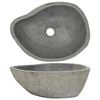 vidaXL Praustuvas, (37-46)x(29-36)cm, upės akmuo, ovalo formos