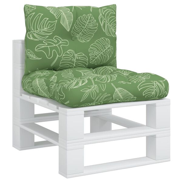 vidaXL Palečių pagalvėlės, 2vnt., oksfordo audinys, su lapais