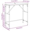 vidaXL Konsolinis stalas Sena mediena 75 x 32 x 75 cm Apdirbta mediena