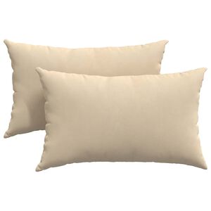 vidaXL Sofa Pagalvės 2 vnt. audinys Kreminė 50 x 30 cm