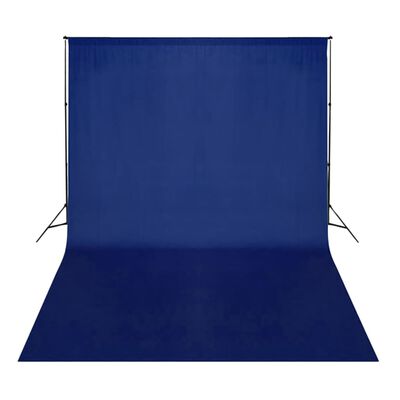 vidaXL Fonas, mėlynos spalvos, 500x300cm, medvilnė, Chroma key