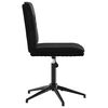 vidaXL Valgomojo kėdės, 6vnt., juodos spalvos, aksomas