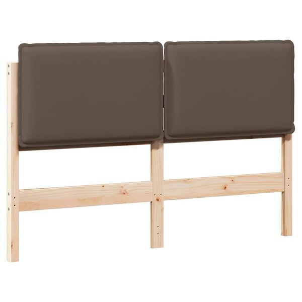 vidaXL Apmu&scaron;ta lovos galvūgalis Natūrali ir &scaron;viesiai pilka 160 cm