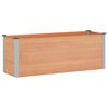 vidaXL Paauk&scaron;tinta sodo lova Ruda 150 x 50 x 54 cm WPC ir aliuminis