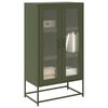 vidaXL Highboard Olive Green 68x39x123 cm Plienas