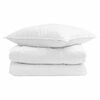 vidaXL Žiemos antklodė su pagalve 2 pcs Balta Plunksna