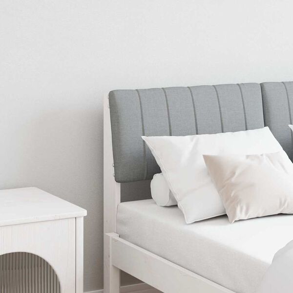 vidaXL Apmu&scaron;ta lovos galvūgalis &Scaron;viesiai pilka 120 cm