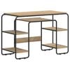 vidaXL Stalas su saugojimo vieta Artisano ąžuolo 113,5 x 52 x 75,5 cm