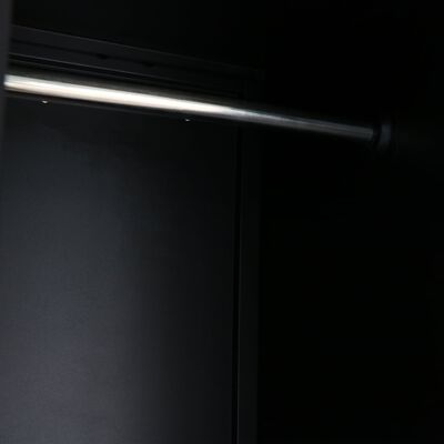 vidaXL Persirengimo spintelė, metalas, industr. stiliaus, 90x45x180 cm