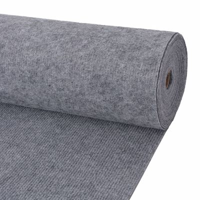 vidaXL Parodų kilimas, pilkos spalvos, 1,2x20m, stulpelių dizaino