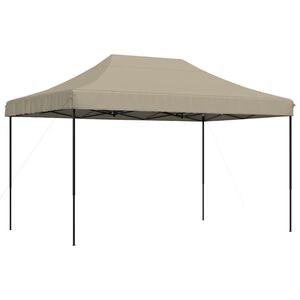vidaXL I&scaron;skleidžiama proginė palapinė, taupe spalvos, 440x292x315cm