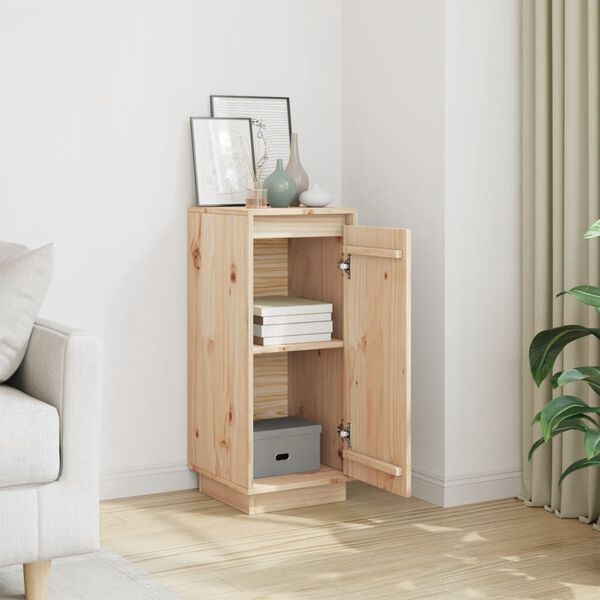 vidaXL Šoninė spintelė, 31,5x34x75cm, pušies medienos masyvas