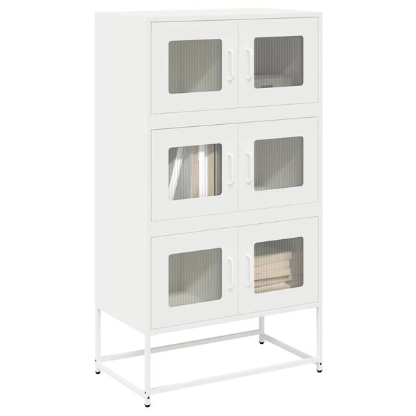 vidaXL Highboard White 68x39x123 cm Plienas