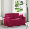 vidaXL Sofa Vyno raudona 138 x 78 x 80 cm Aksomas