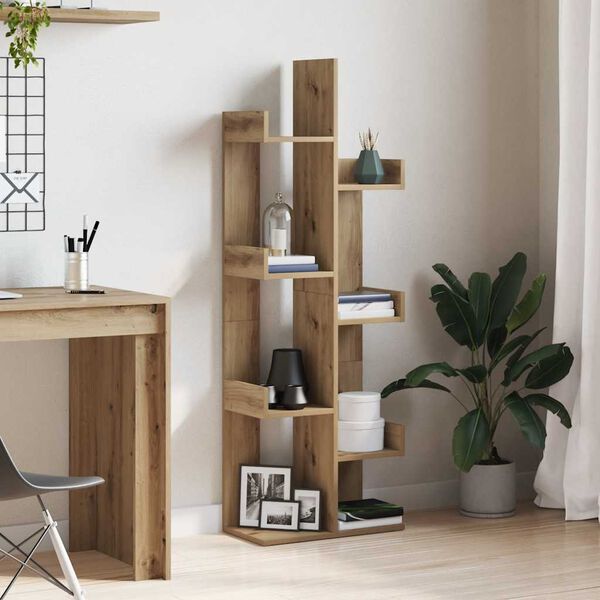 vidaXL knygų spintelė Artisan ąžuolas 48x25,5x140cm inžinerinė mediena