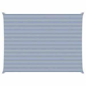 vidaXL Saulės burė Mėlyna ir balta 8 x 6 m 100% poliesteris Oksfordas