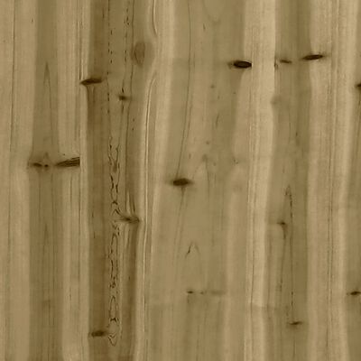 vidaXL Sodo lovelis, 31x31x31cm, impregnuota pušies mediena