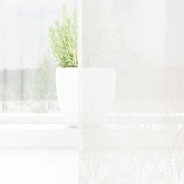 vidaXL Nėrinių Užuolaida su užuolaidomis Balta 245x150cm Poliesteris