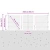 vidaXL Tvorelės stulpas Pilka 25 x 0,4 m (36 mm tinklas)