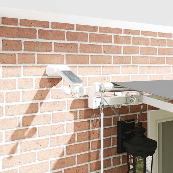 vidaXL Pavėsinė su Balta 6 × 3,5 m metalas