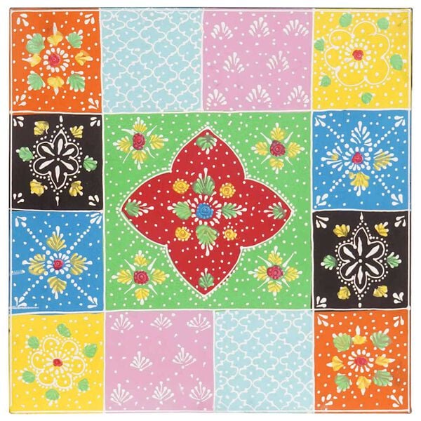 vidaXL Suklijuotas stalas Ruda 38 x 38 x 41.5 cm