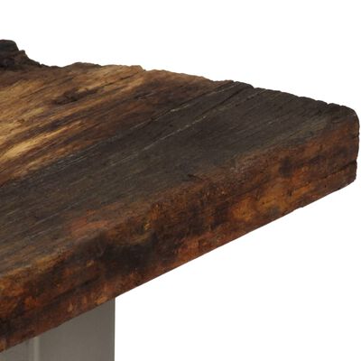 vidaXL Konsolinis staliukas, perdirbta mediena ir plienas, 120x35x76cm