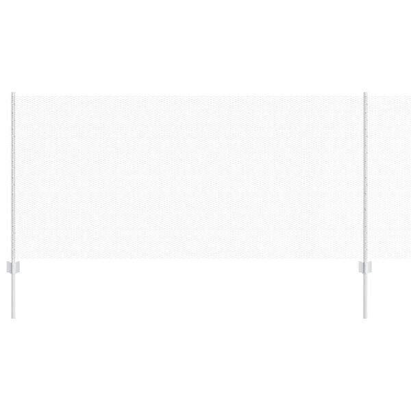 vidaXL Tvora su stulpais Sidabro 1 x 10 m Plienas