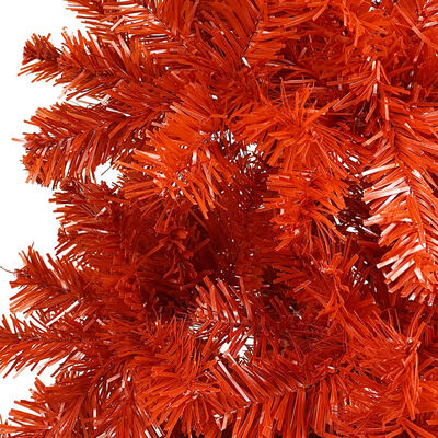 vidaXL Siauria Kalėdų eglutė, raudonos spalvos, 240cm